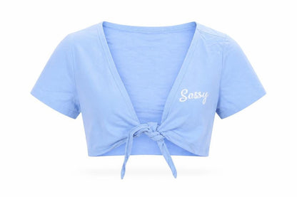 SHEIN Shien Womens Blue   Cropped T-Shirt Size S