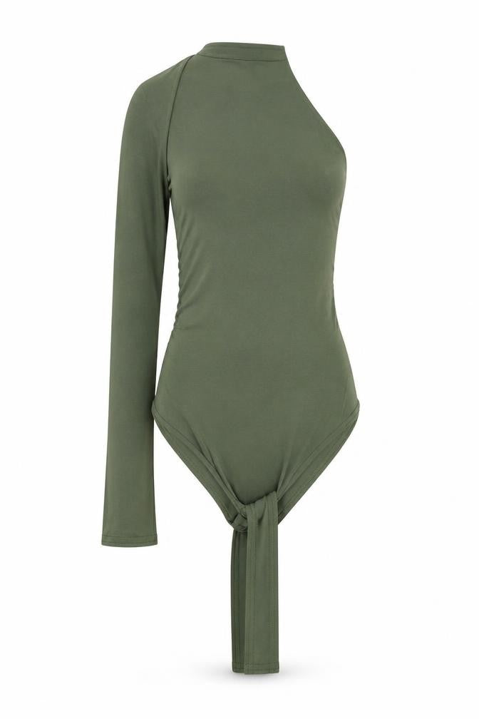 Womens UK Size 8 PRETTYLITTLETHING One-Piece Green Catsuit