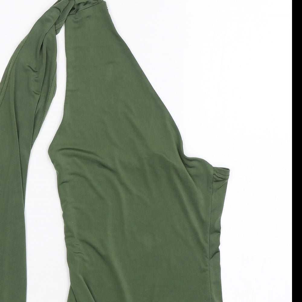 PRETTYLITTLETHING Womens Green   Catsuit One-Piece Size 8