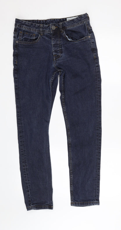 Denim co Womens Blue  Denim Straight Jeans Size 32 L26 in