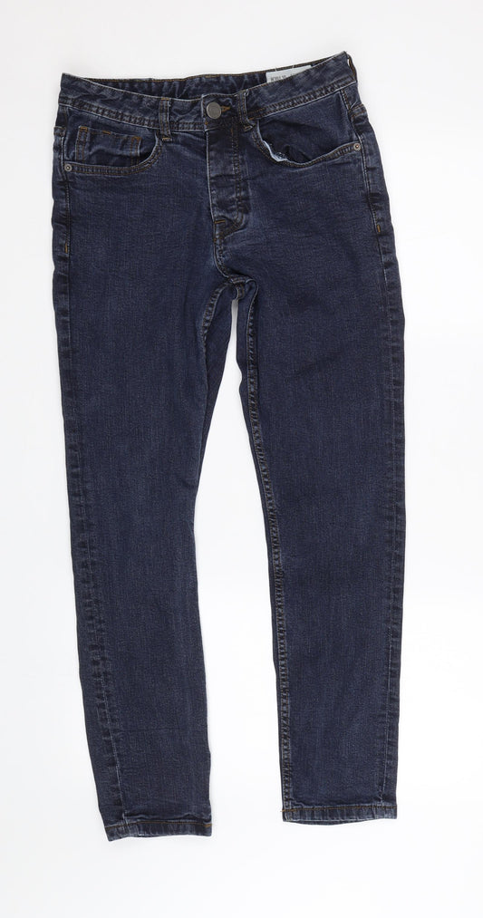 Denim co Womens Blue  Denim Straight Jeans Size 32 L26 in