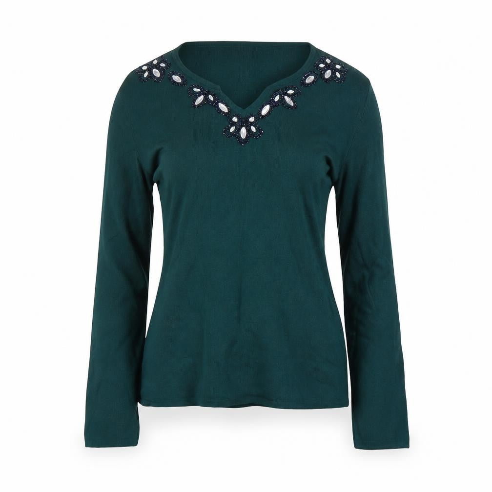 Womens UK Size S Roman Green Pullover Jumper