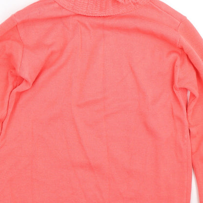 Womens UK Size M sarah hamilton Pink Pullover Jumper