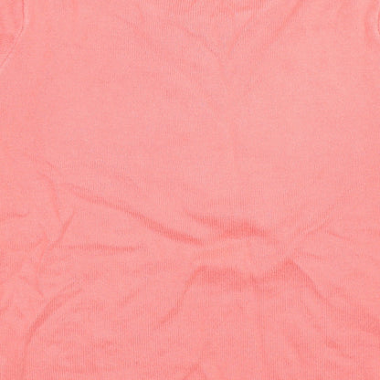 Womens UK Size M EA Pink Basic T-Shirt