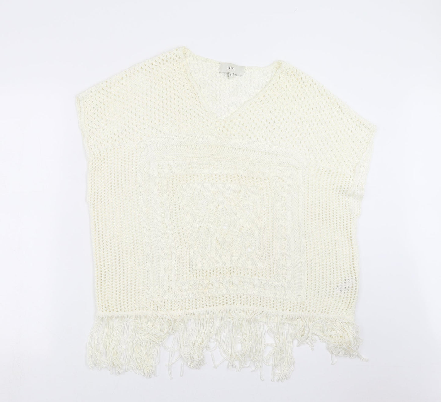 Womens UK Size S NEXT Ivory Pullover Jumper