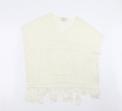 Womens UK Size S NEXT Ivory Pullover Jumper