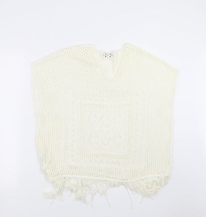 Womens UK Size S NEXT Ivory Pullover Jumper