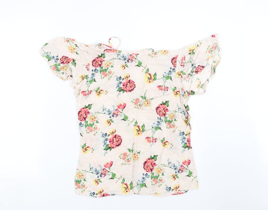 Womens UK Size 8 NEXT Pink Basic Blouse
