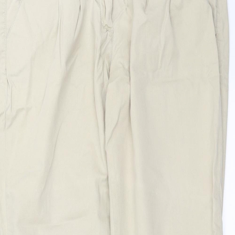 Womens UK Size 10 River Island Regular Fit  Beige Trousers