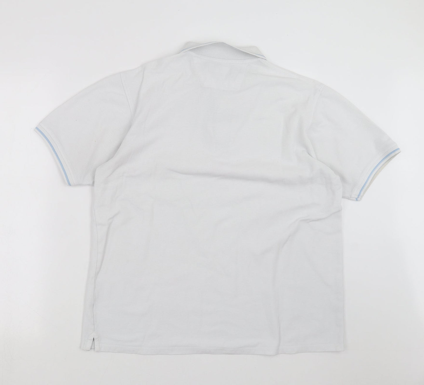 Maine New England Mens White    Polo Size M