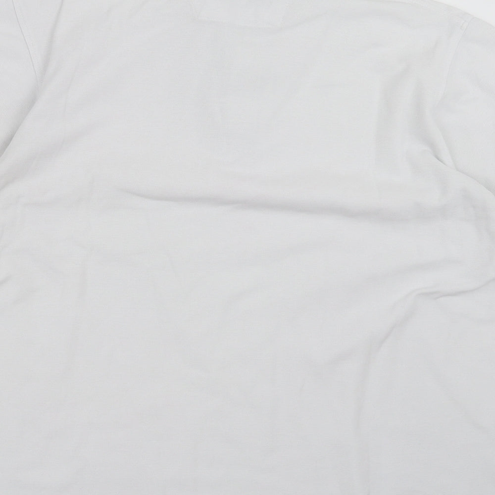 Maine New England Mens White    Polo Size M