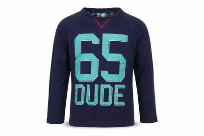 TU Boys Blue   Basic T-Shirt Size 6-7 Years  - dude