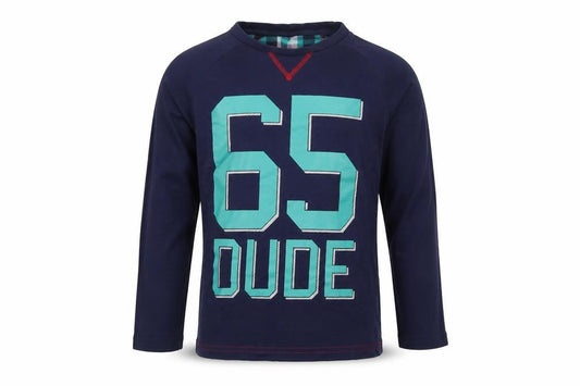 TU Boys Blue   Basic T-Shirt Size 6-7 Years  - dude