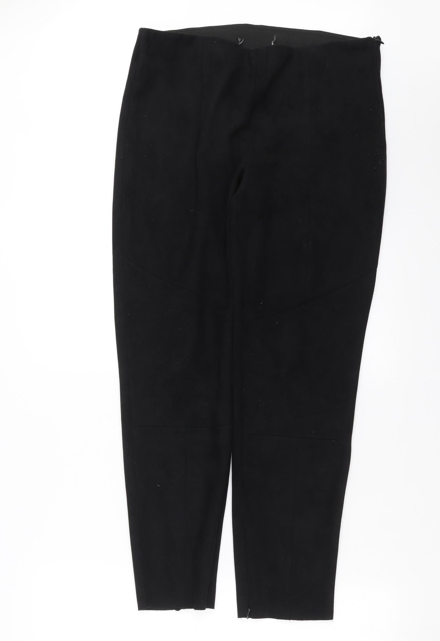Womens UK Size 32 in Preworn Slim Fit  Black Trousers