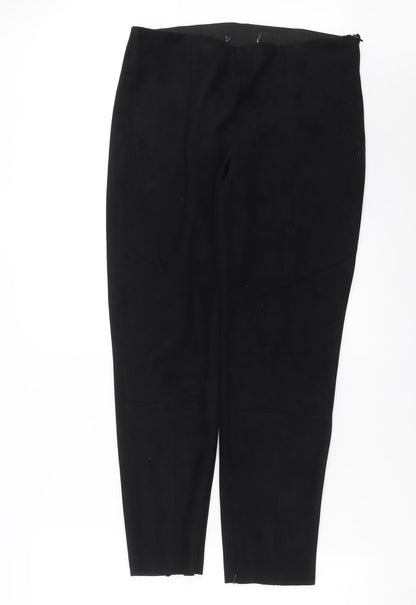 Womens UK Size 32 in Preworn Slim Fit  Black Trousers