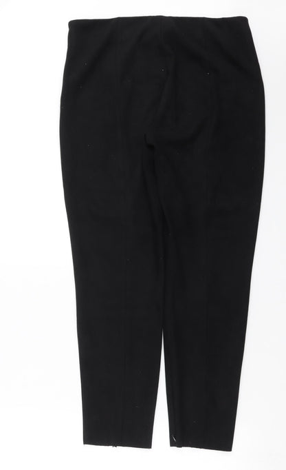 Womens UK Size 32 in Preworn Slim Fit  Black Trousers