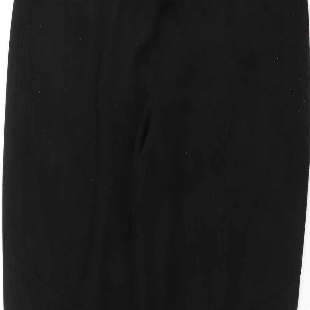 Womens UK Size 32 in Preworn Slim Fit  Black Trousers