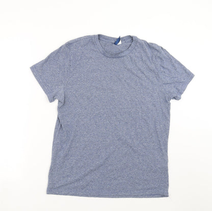 Mens UK Size M Divided by H&M Blue  T-Shirt