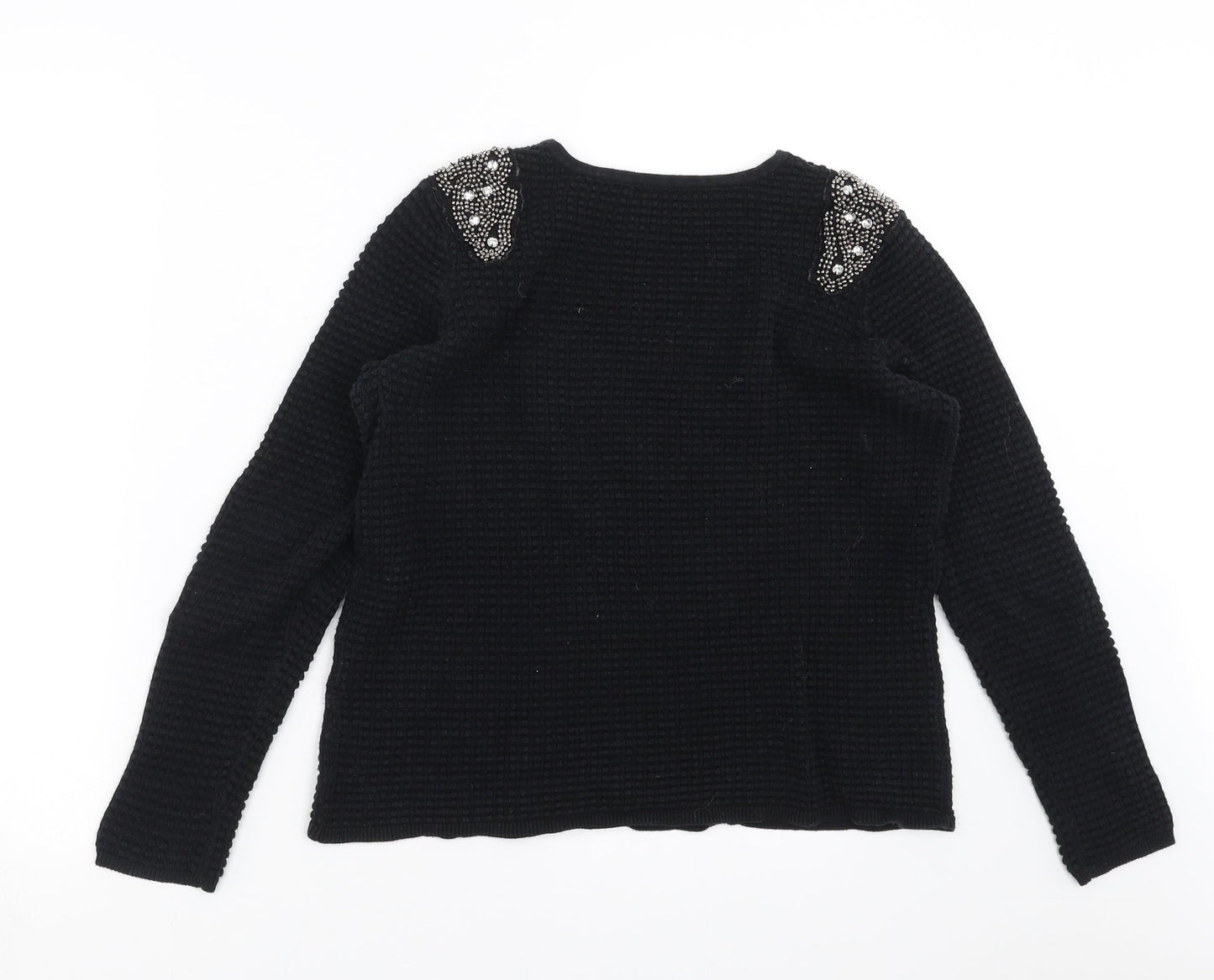 Womens UK Size M Sfera Black Pullover Jumper
