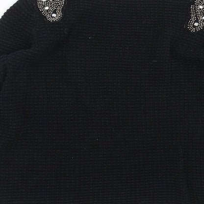 Womens UK Size M Sfera Black Pullover Jumper