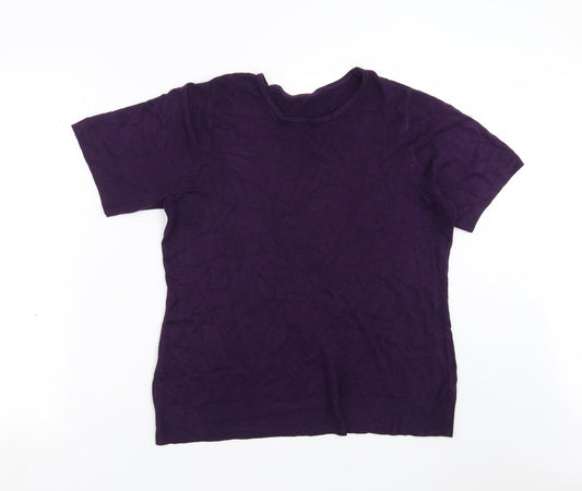 BHS Womens Purple  Knit Pullover Jumper Size 10