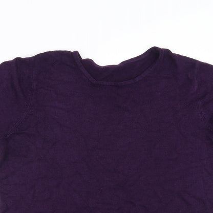 Womens UK Size 10 BHS Purple Pullover Jumper