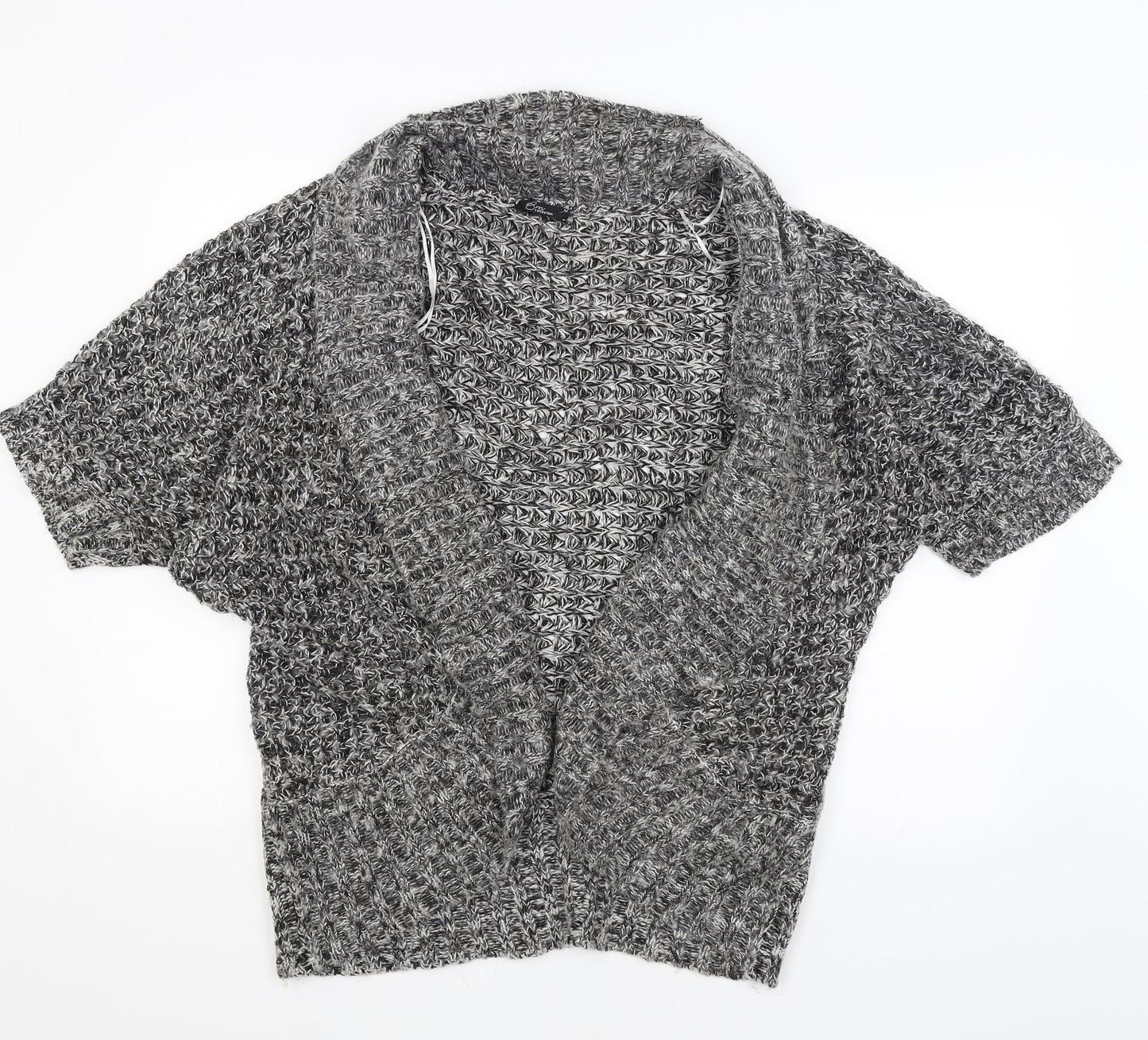 BM Collection Womens Grey   Wrap Jumper Size M