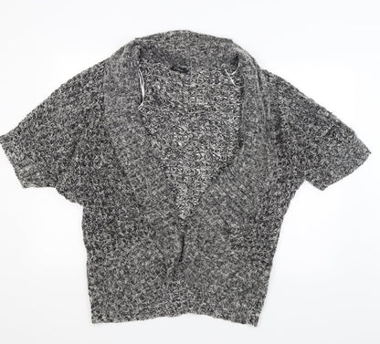 BM Collection Womens Grey   Wrap Jumper Size M