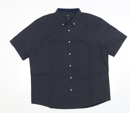 George Mens Blue    Button-Up Size 2XL