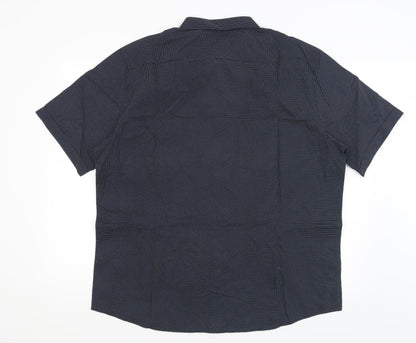 George Mens Blue    Button-Up Size 2XL