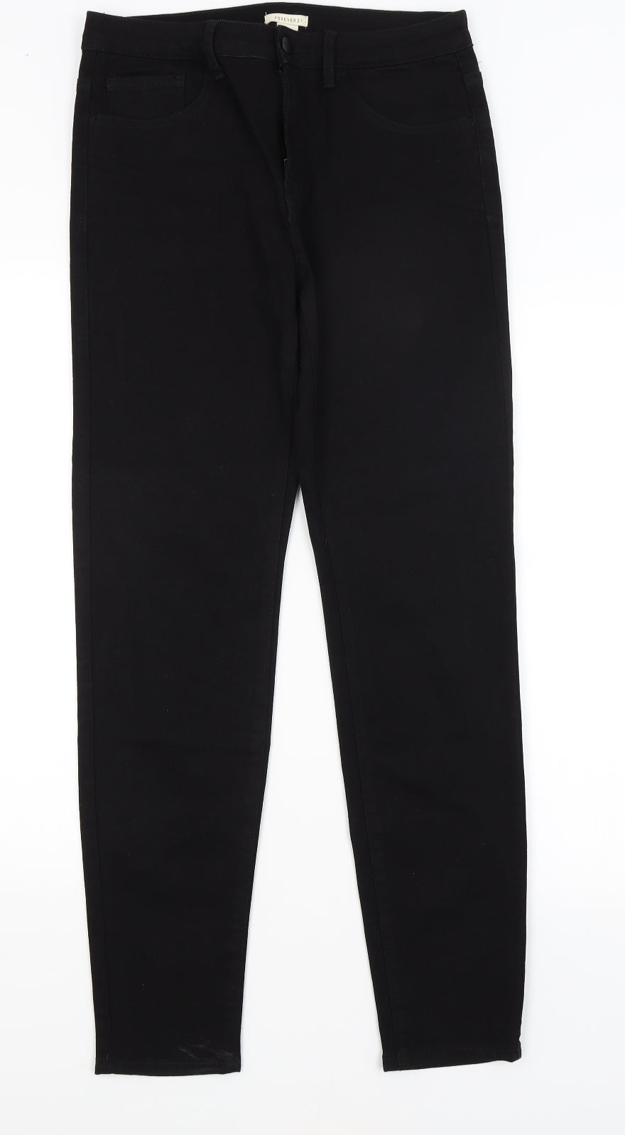FOREVER 21 Womens Black   Straight Jeans Size 30 in L29.5 in