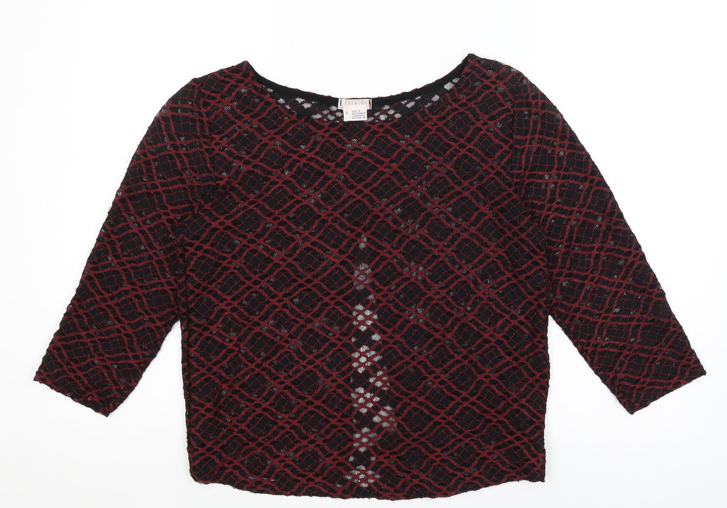 Womens UK Size S Cooperative Red Pullover Jumper