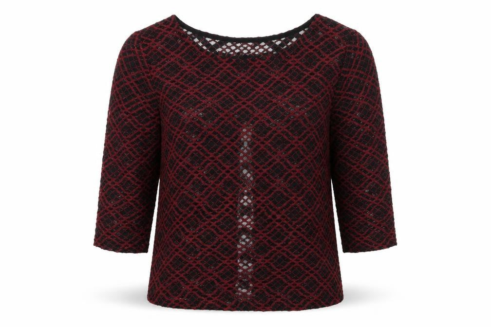 Womens UK Size S Cooperative Red Pullover Jumper