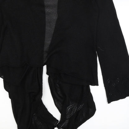 George Womens Black   Wrap Jumper Size M