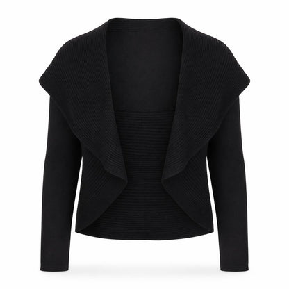 Womens UK Size M Nicole Black Wrap Jumper