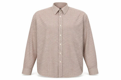 Mens UK Size 16 BHS Red  Button-Up Long Sleeve Casual Shirt