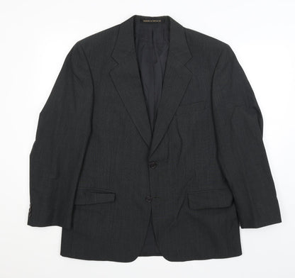 Mens UK Size L M&S Regular Grey Suit Jacket