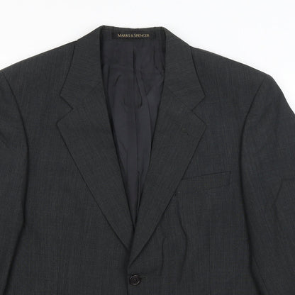 Mens UK Size L M&S Regular Grey Suit Jacket