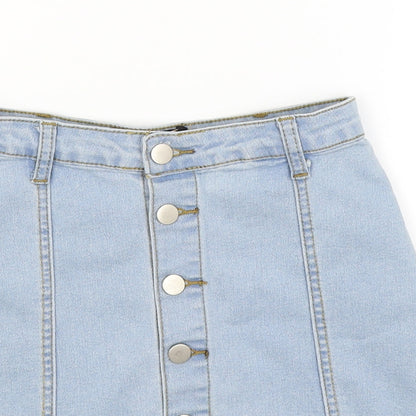Pretty Little Thing Womens Blue   Mini Skirt Size 4