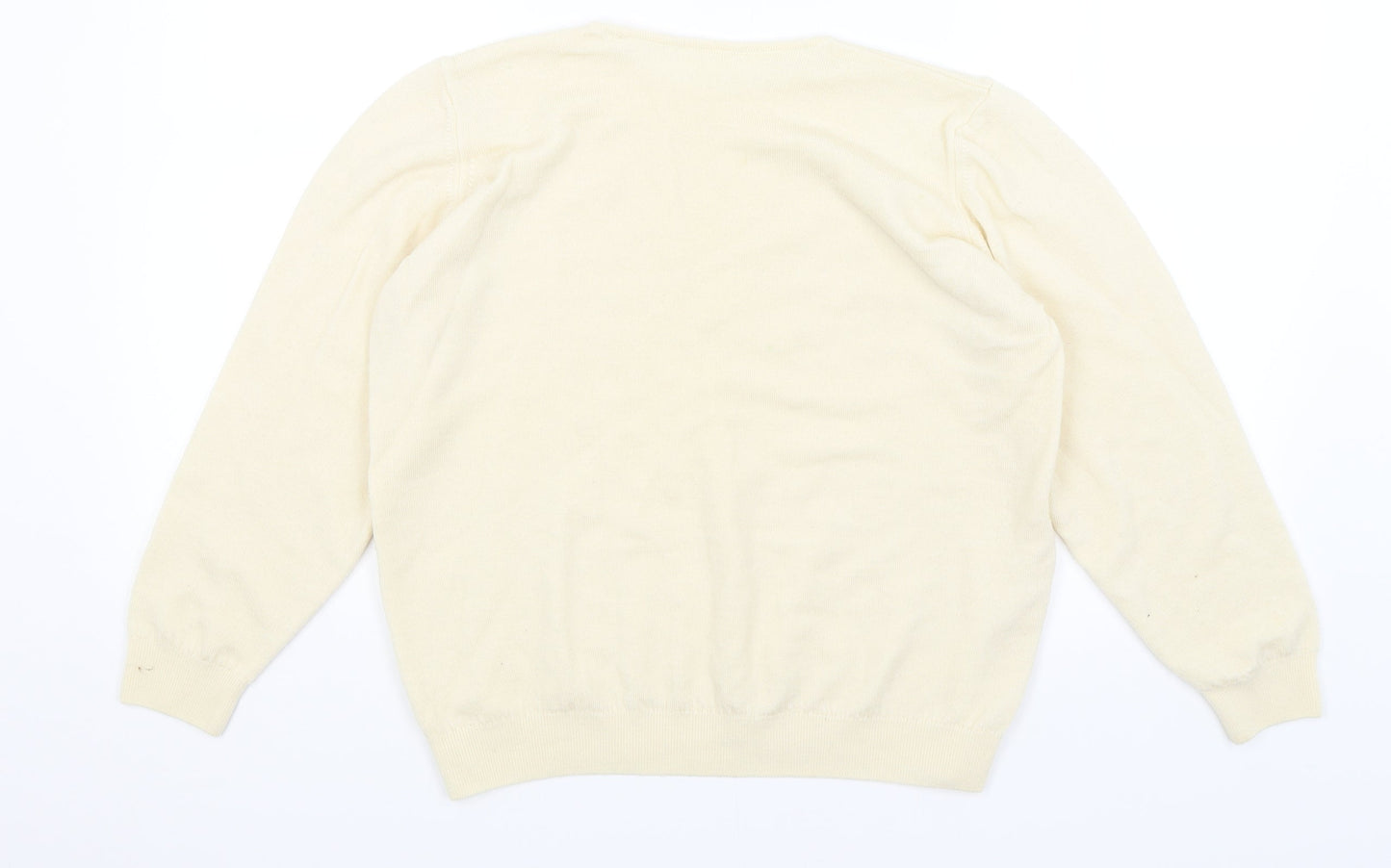 Womens UK Size 12 Preworn Yellow Pullover Jumper