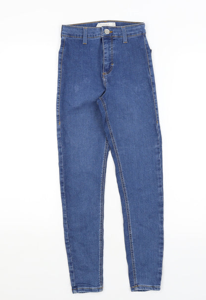 Topshop Womens Blue   Skinny Jeans Size 24 in L24 in