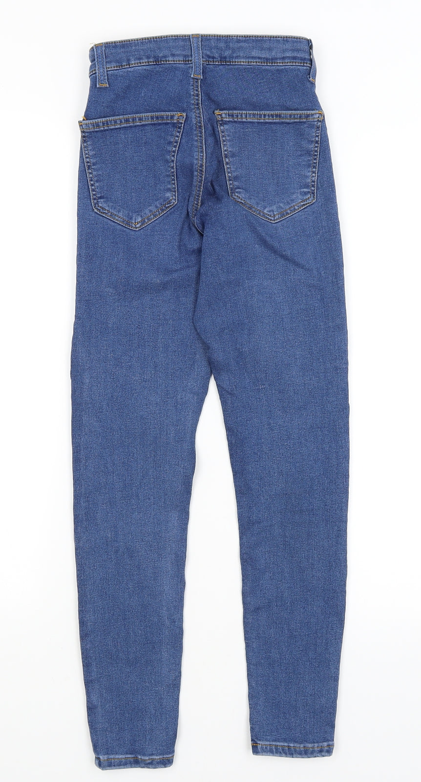 Topshop Womens Blue   Skinny Jeans Size 24 in L24 in
