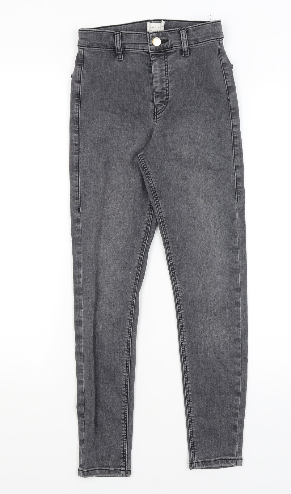 Topshop Womens Grey   Skinny Jeans Size 25 in L24 in