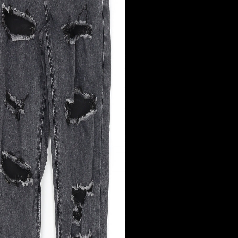Topshop Womens Grey   Skinny Jeans Size 25 in L26 in