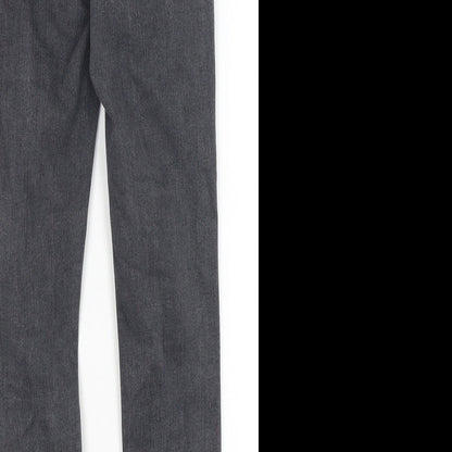 Topshop Womens Grey   Skinny Jeans Size 25 in L26 in