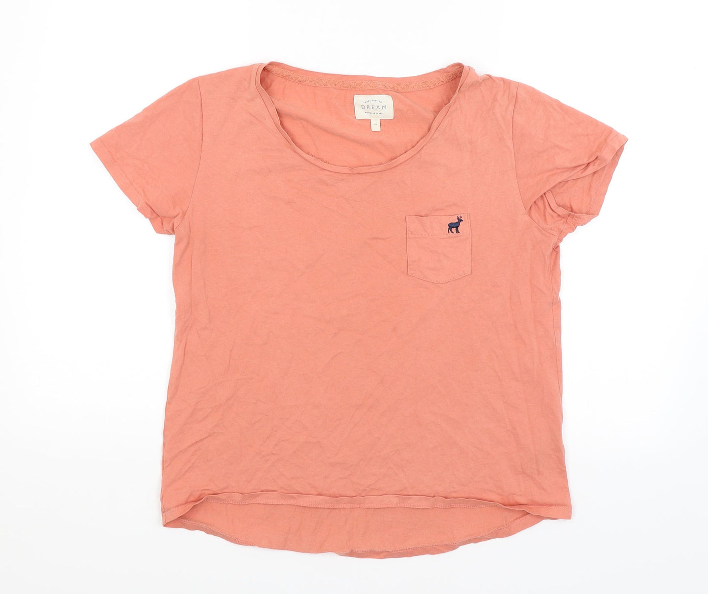 Womens UK Size S NEXT Orange Basic T-Shirt