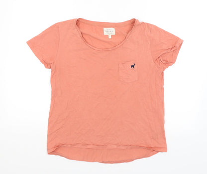 Womens UK Size S NEXT Orange Basic T-Shirt