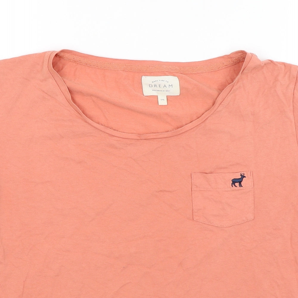 Womens UK Size S NEXT Orange Basic T-Shirt