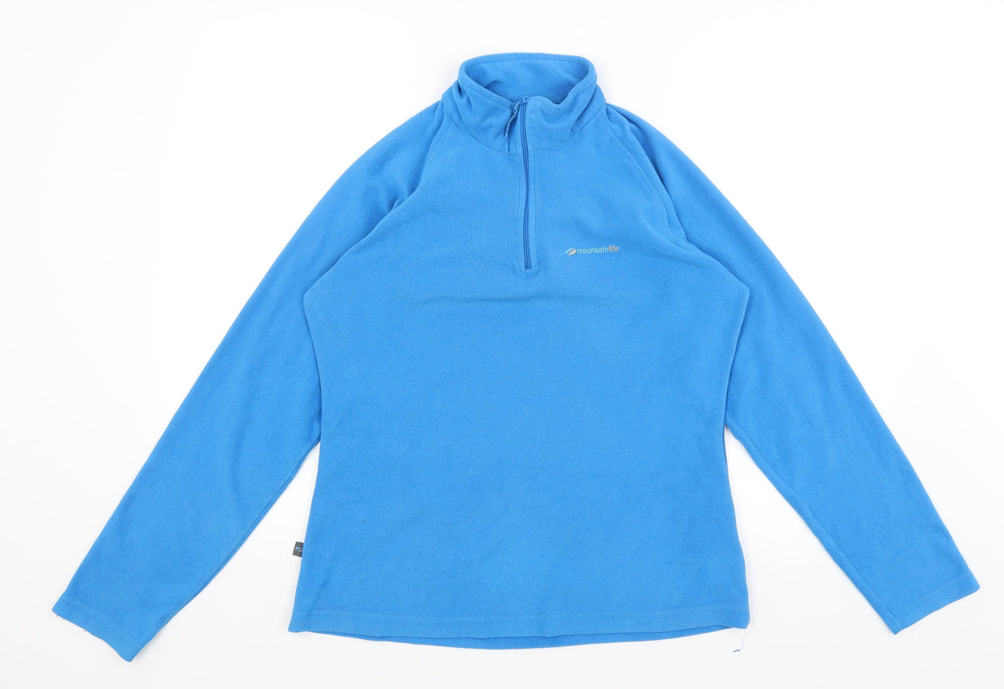 Womens UK Size 12 Mountain Life Blue Pullover Jumper