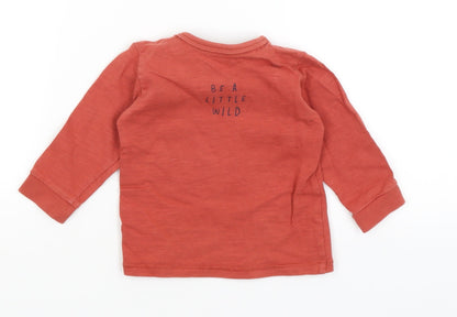 M&S Baby Red   Basic T-Shirt Size 9-12 Months  - Be A Little Wild